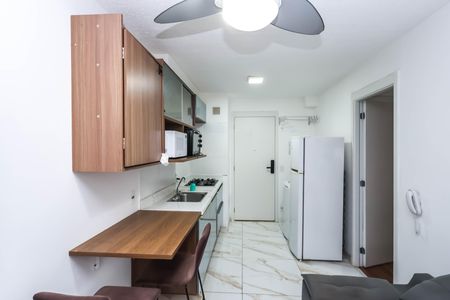 Sala e Cozinha de kitnet/studio para alugar com 1 quarto, 26m² em Mooca, São Paulo