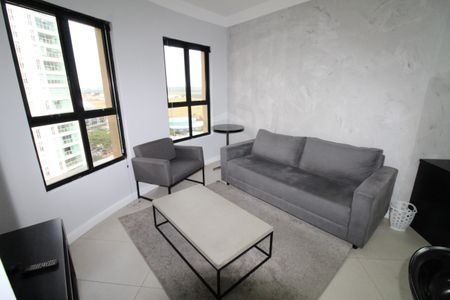 Apartamento para alugar com 52m², 1 quarto e 2 vagasSala