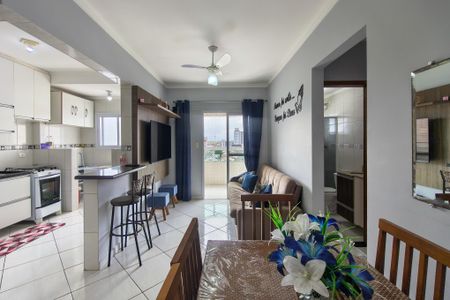 Sala de apartamento para alugar com 1 quarto, 45m² em Vila Assuncao, Praia Grande