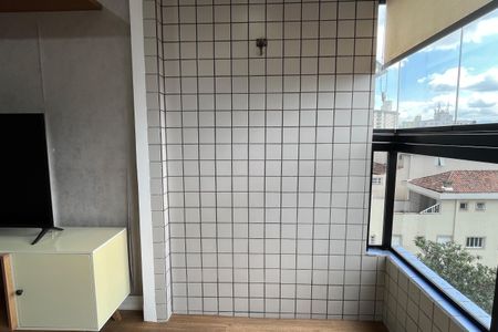 Varanda da Sala de apartamento para alugar com 1 quarto, 57m² em Embaré, Santos