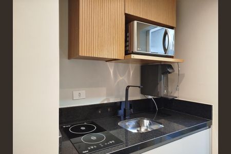 Cozinha- cooktop de kitnet/studio para alugar com 1 quarto, 35m² em Tatuapé, São Paulo