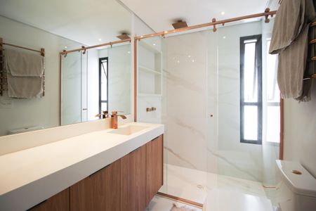 Banheiro 1 da Suíte  de apartamento para alugar com 2 quartos, 156m² em Indianópolis, São Paulo