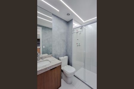 Banheiro de kitnet/studio para alugar com 1 quarto, 25m² em Vila Mariana, São Paulo