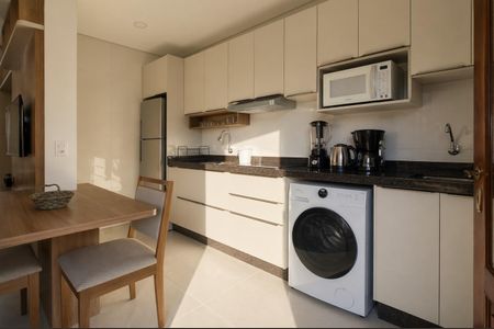 Cozinha de casa para alugar com 1 quarto, 26m² em Santa Monica, Florianópolis
