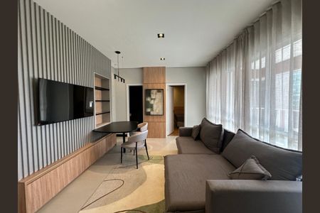 Sala de apartamento para alugar com 1 quarto, 55m² em Alphaville, Barueri