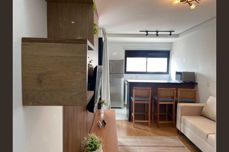 Sala - Cozinha de apartamento para alugar com 1 quarto, 39m² em Km 18, Osasco