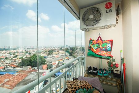 Varanda da Sala de apartamento para alugar com 3 quartos, 60m² em Jardim das Maravilhas, Santo André