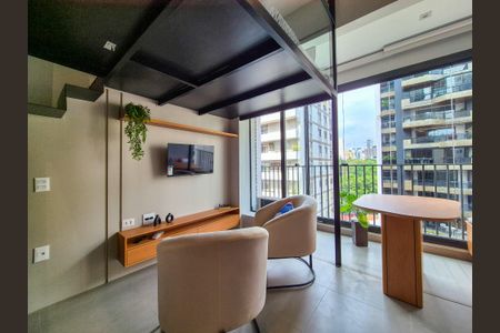 Sala de apartamento para alugar com 1 quarto, 26m² em Higienópolis, São Paulo