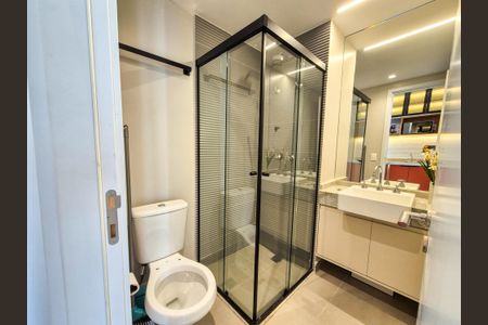 Banheiro de apartamento para alugar com 1 quarto, 26m² em Higienópolis, São Paulo