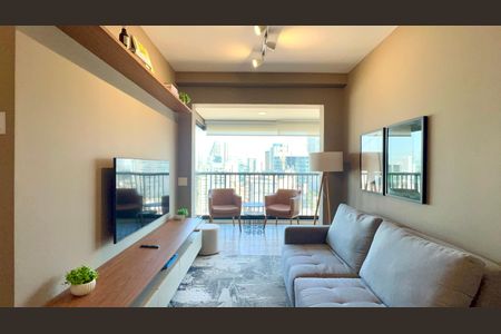 Sala de apartamento para alugar com 1 quarto, 47m² em Pinheiros, São Paulo