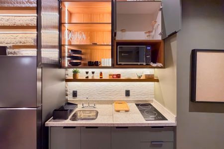 Studio à venda com 42m², 1 quarto e sem vaga Studio à venda com 42m², 1 quarto e sem vagaCozinha - Armários