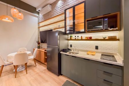 Studio à venda com 42m², 1 quarto e sem vaga Studio à venda com 42m², 1 quarto e sem vagaCozinha