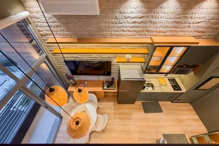 Studio à venda com 42m², 1 quarto e sem vaga Studio à venda com 42m², 1 quarto e sem vagaMezanino - Sala
