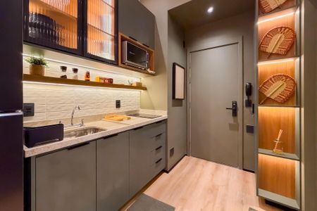 Studio à venda com 42m², 1 quarto e sem vaga Studio à venda com 42m², 1 quarto e sem vagaCozinha