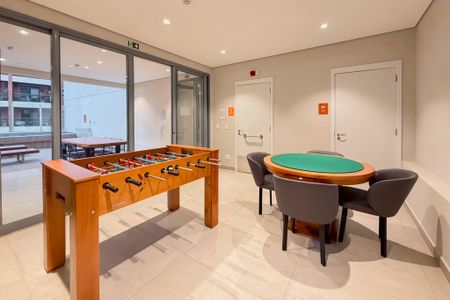 Studio à venda com 42m², 1 quarto e sem vaga Studio à venda com 42m², 1 quarto e sem vagaSalão de Jogos
