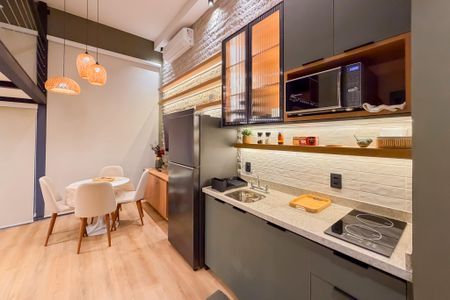 Studio à venda com 42m², 1 quarto e sem vaga Studio à venda com 42m², 1 quarto e sem vagaCozinha