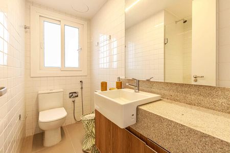 Apartamento para alugar com 111m², 2 quartos e 1 vagaBanheiro da Suíte 2 