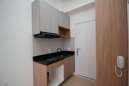 Cozinha de kitnet/studio para alugar com 1 quarto, 20m² em Vila Pereira Barreto, São Paulo