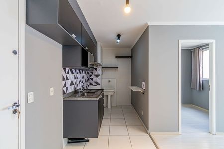 Cozinha de apartamento à venda com 2 quartos, 34m² em Barra Funda, São Paulo
