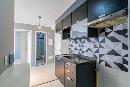 Cozinha de apartamento à venda com 2 quartos, 34m² em Barra Funda, São Paulo
