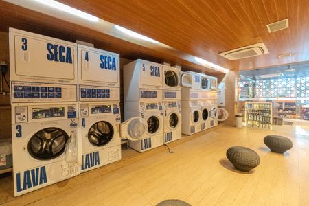 Studio para alugar com 50m², 1 quarto e 1 vagaLavanderia