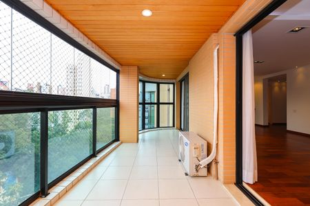Varanda da Sala de apartamento para alugar com 3 quartos, 160m² em Jardim Morumbi, São Paulo