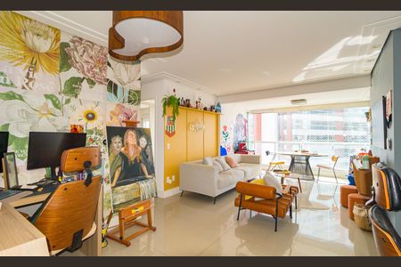 Sala de apartamento à venda com 2 quartos, 77m² em Vila Regente Feijó, São Paulo