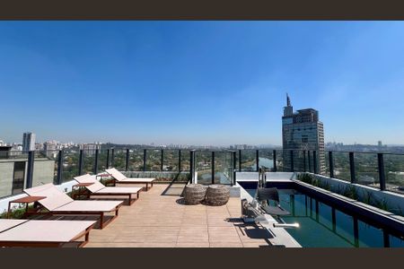 Studio para alugar com 27m², 1 quarto e sem vagaPiscina