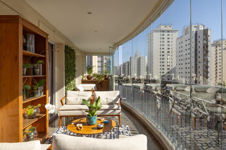 Varanda de apartamento à venda com 4 quartos, 249m² em Indianópolis, São Paulo
