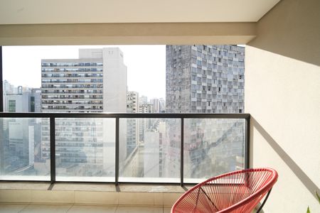 Studio à venda com 35m², 1 quarto e 1 vagaVaranda
