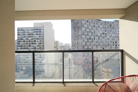 Studio à venda com 35m², 1 quarto e 1 vagaVaranda