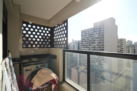 Studio à venda com 35m², 1 quarto e 1 vagaVaranda