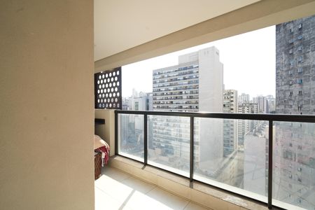 Studio à venda com 35m², 1 quarto e 1 vagaVaranda