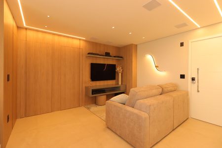 Sala de apartamento à venda com 3 quartos, 113m² em Vila Bastos, Santo André