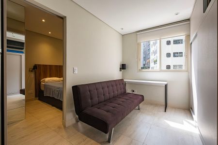 Sala/Cozinha de apartamento para alugar com 1 quarto, 30m² em Jardim Paulista, São Paulo