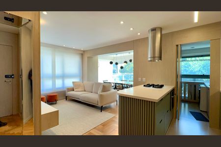 Sala de apartamento para alugar com 2 quartos, 70m² em Jardins, São Paulo