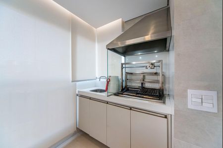 Varanda Gourmet de apartamento à venda com 4 quartos, 128m² em Vila Assunção, Santo André