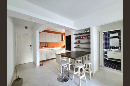 Sala de apartamento para alugar com 1 quarto, 54m² em Indianópolis, São Paulo