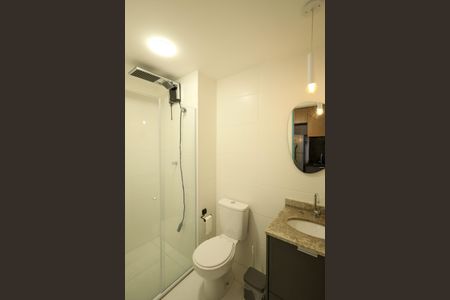 Banheiro de kitnet/studio à venda com 1 quarto, 25m² em Santo Amaro, São Paulo