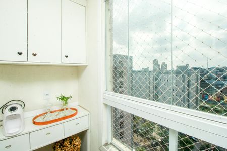 Varanda da Sala de apartamento à venda com 2 quartos, 50m² em Utinga, Santo André