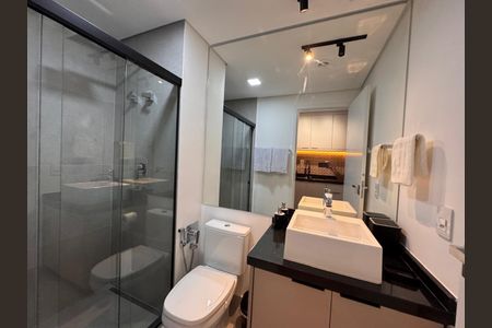 Banheiro de apartamento para alugar com 1 quarto, 26m² em Vila Regente Feijó, São Paulo