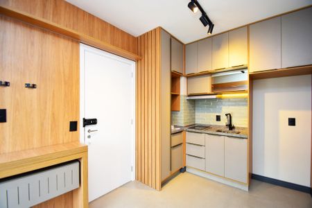 Studio para alugar com 28m², 1 quarto e sem vaga Studio para alugar com 28m², 1 quarto e sem vagaSala