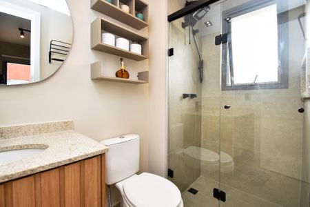Studio para alugar com 28m², 1 quarto e sem vaga Studio para alugar com 28m², 1 quarto e sem vagabanheiro suite