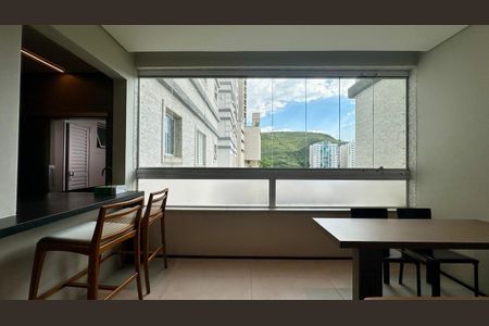 Varanda  de apartamento à venda com 4 quartos, 95m² em Sion, Belo Horizonte