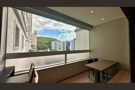 Varanda  de apartamento à venda com 4 quartos, 95m² em Sion, Belo Horizonte