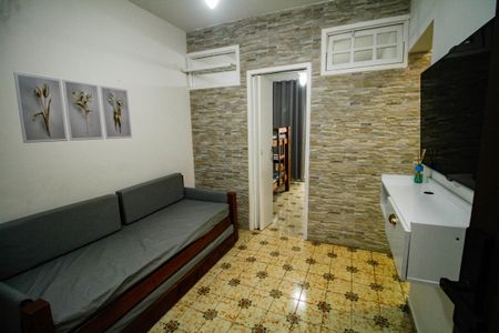 Sala de apartamento para alugar com 1 quarto, 35m² em Aviação, Praia Grande