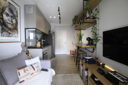 Sala/Cozinha de apartamento para alugar com 1 quarto, 38m² em Vila Mariana, São Paulo