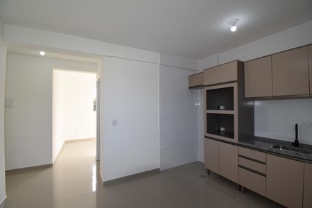 Sala e Cozinha do Studio de apartamento para alugar com 1 quarto, 30m² em Jardim das Américas, Curitiba