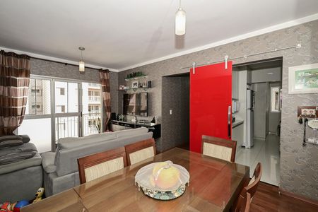 Sala de apartamento à venda com 2 quartos, 58m² em Parque Taboao, Taboão da Serra