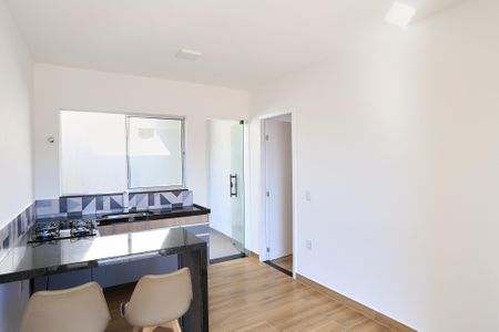 Sala/Cozinha de kitnet/studio para alugar com 1 quarto, 35m² em Santa Cruz, Belo Horizonte